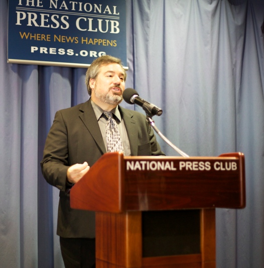 Presenting the draft statute for a Syrian War Crimes Tribunal at the National Press Club